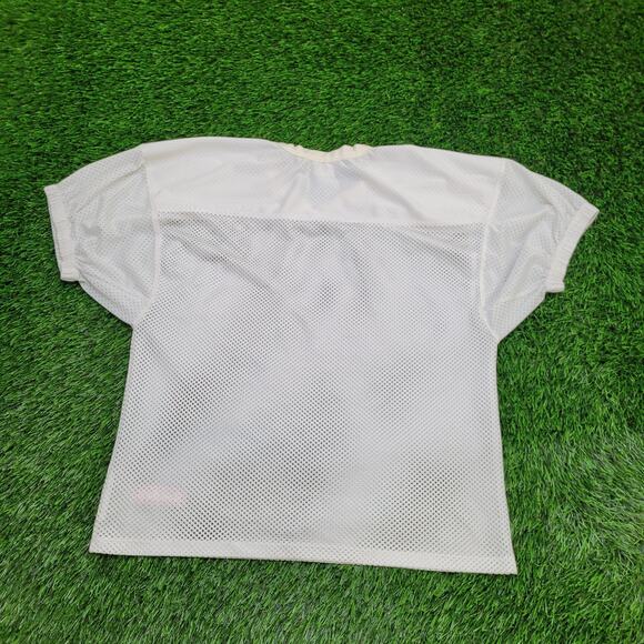 Vintage 80s Riddell Football Jersey Shirt M 21x24 Cropped Mesh - Picture 2 of 11